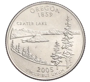1/4 доллара (25 центов) 2005 года D США «Штаты и территории — Орегон»