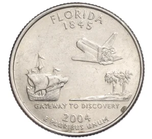 1/4 доллара (25 центов) 2004 года P США «Штаты и территории — Флорида»