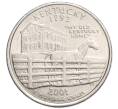 Монета 1/4 доллара (25 центов) 2001 года D США «Штаты и территории — Кентуки» (Артикул K12-20069)