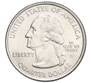 1/4 доллара (25 центов) 2003 года D США «Штаты и территории — Штат Мэн»
