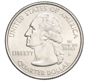 1/4 доллара (25 центов) 2007 года D США «Штаты и территории — Вайоминг»
