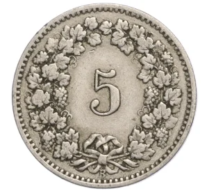 5 раппенов 1907 года Швейцария