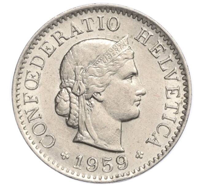 Монета 5 раппенов 1959 года Швейцария (Артикул: K12-20194) — Фото №1