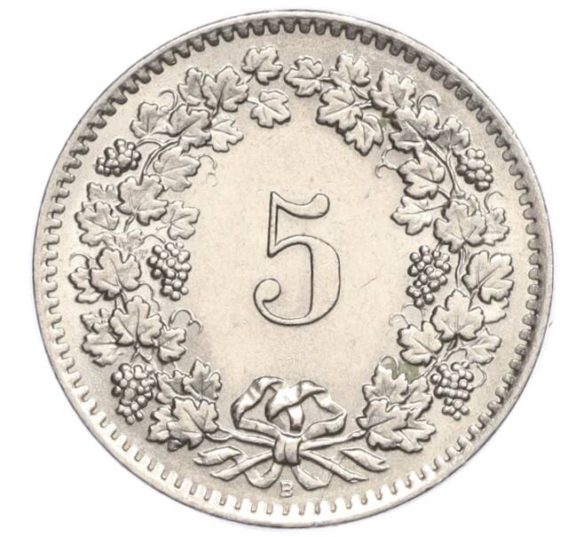 Монета 5 раппенов 1959 года Швейцария (Артикул K12-20200)