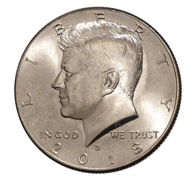 Монета 1/2 доллара (50 центов) 2018 года D США (Артикул M2-7234)