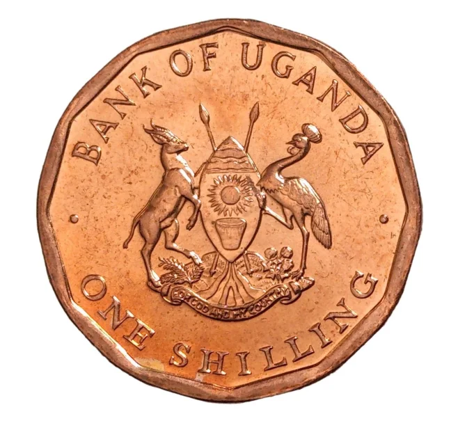 Монета 1 шилилнг 1987 года Уганда (Артикул M2-7235)