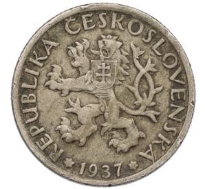 1 крона 1937 года Чехословакия