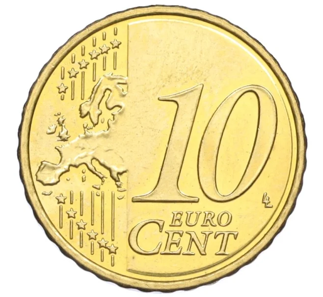 Монета 10 евроцентов 2008 года Кипр (Артикул K12-20026)