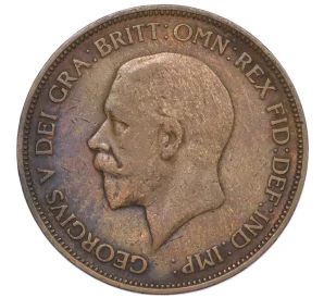 1 пенни 1936 года Великобритания