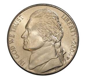 5 центов 2004 года D США «200 лет экспедиции Льюиса и Кларка — Приобретение Луизианы» — Фото №2