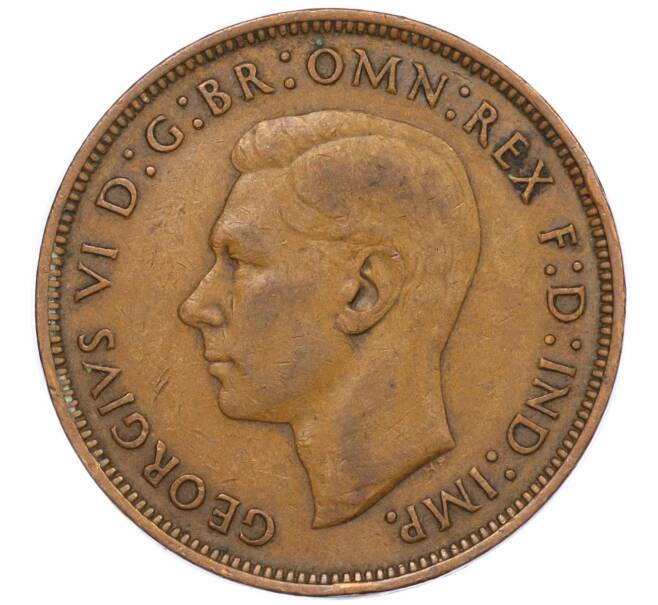 Монета 1 пенни 1944 года Великобритания (Артикул K12-20210)