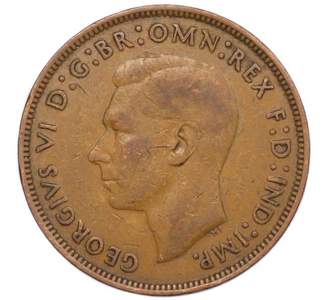 Монета 1 пенни 1944 года Великобритания (Артикул K12-20211)