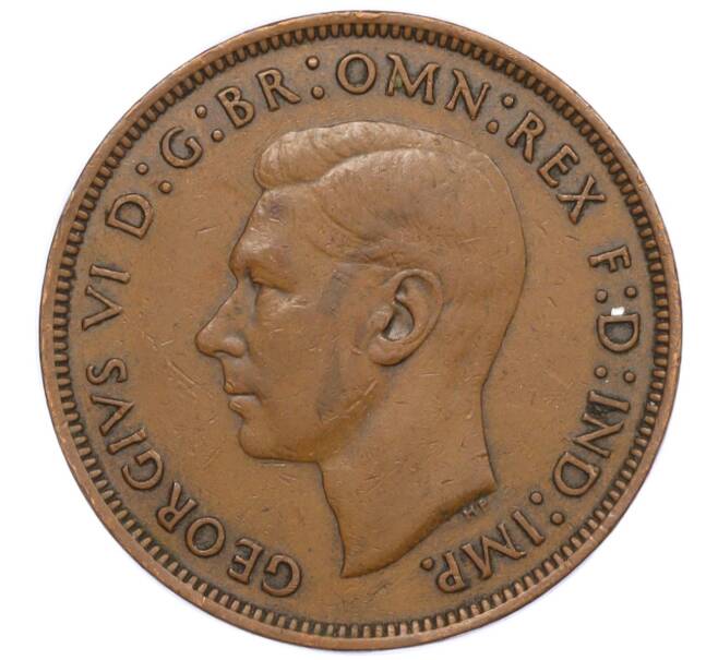 Монета 1 пенни 1945 года Великобритания (Артикул K12-20214)