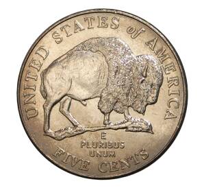 5 центов 2005 года Р США «200 лет экспедиции Льюиса и Кларка — Бизон» — Фото №1