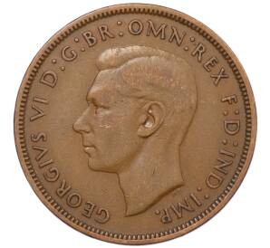 1 пенни 1938 года Великобритания