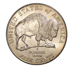 5 центов 2005 года D США «200 лет экспедиции Льюиса и Кларка — Бизон» — Фото №1