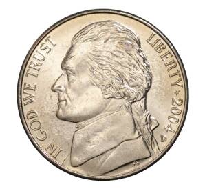 5 центов 2004 года D США «200 лет экспедиции Льюиса и Кларка — Лодка» — Фото №2