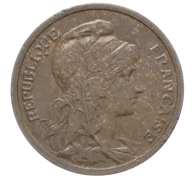 Монета 1 сантим 1899 года Франция (Артикул K1-5332)