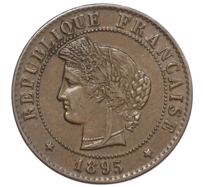 Монета 1 сантим 1895 года Франция (Артикул K1-5333)