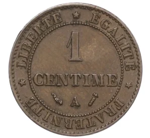 1 сантим 1895 года Франция