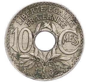 10 сантимов 1918 года Франция