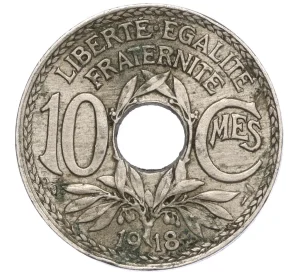 10 сантимов 1918 года Франция