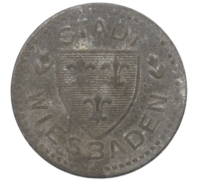 Монета 10 пфеннигов 1920 года Германия — город Висбаден (Нотгельд) (Артикул K12-20266)