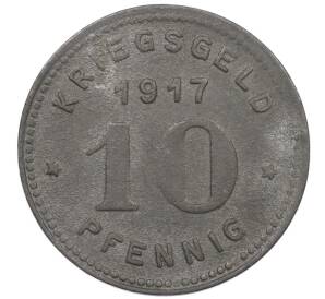 10 пфеннигов 1917 года Германия — город Виттен (Нотгельд)