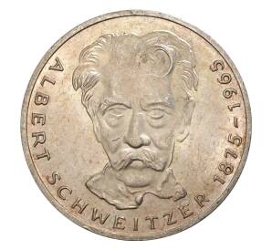 5 марок 1975 года Германия «100 лет со дня рождения Альберта Швейцера» — Фото №1