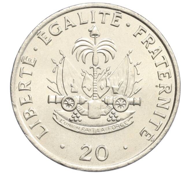 Монета 20 сантимов 1991 года Гаити (Артикул K12-20322)