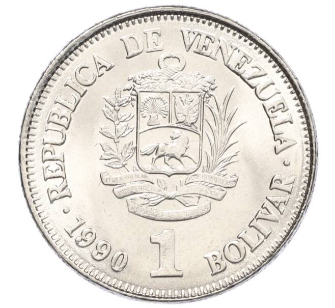 Монета 1 боливар 1990 года Венесуэла (Артикул K12-20327)