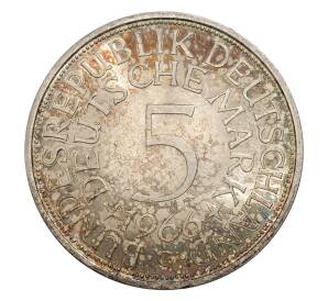 5 марок 1966 года G Германия — Фото №1