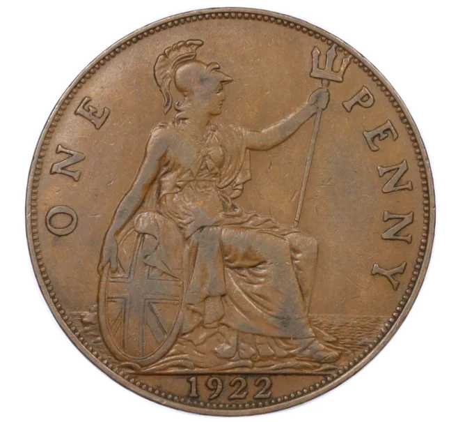 Монета 1 пенни 1922 года Великобритания (Артикул K12-20363)