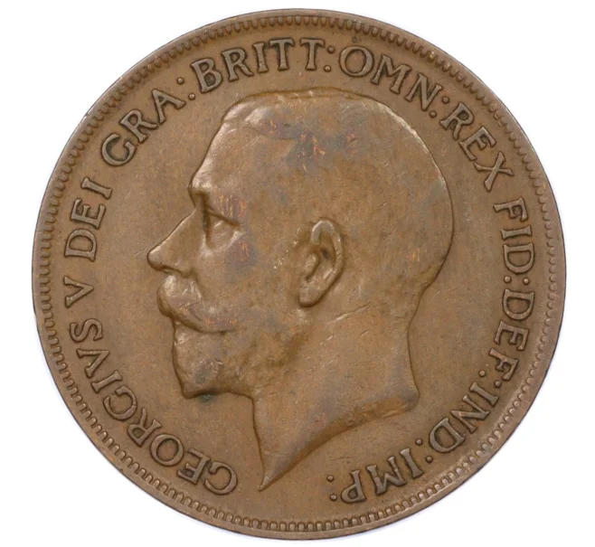 Монета 1 пенни 1922 года Великобритания (Артикул K12-20363)