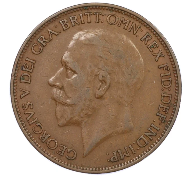 Монета 1 пенни 1927 года Великобритания (Артикул K12-20368)