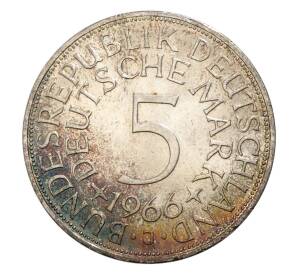 5 марок 1966 года J Германия — Фото №1