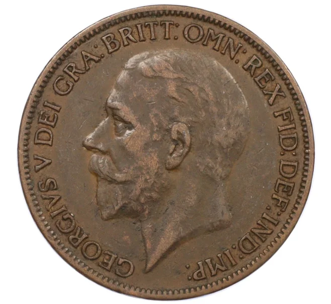 Монета 1 пенни 1927 года Великобритания (Артикул K12-20369)