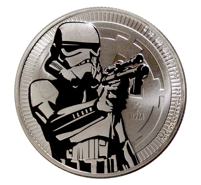 Монета 2 доллара 2018 года Ниуэ «Звездные войны — Штурмовик» (Артикул M2-7268)