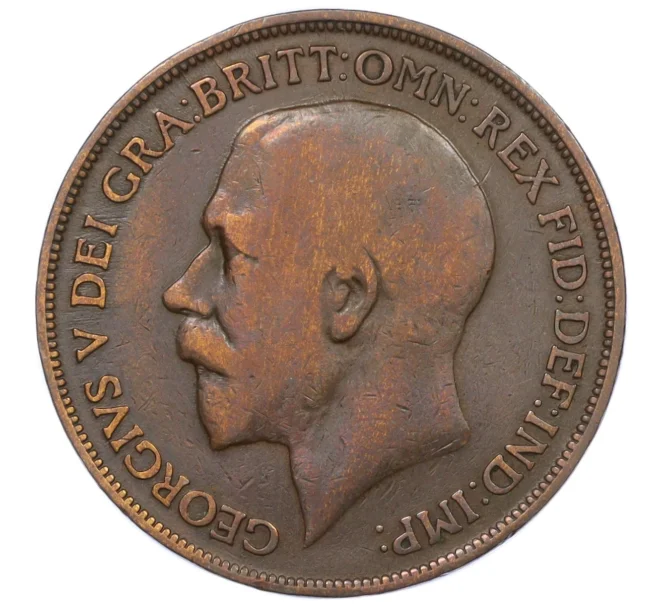 Монета 1 пенни 1914 года Великобритания (Артикул K12-20403)