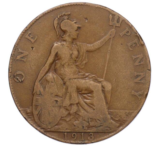 Монета 1 пенни 1913 года Великобритания (Артикул K12-20446)