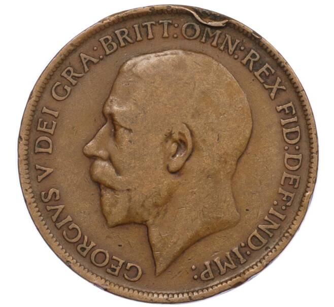 Монета 1 пенни 1913 года Великобритания (Артикул K12-20446)