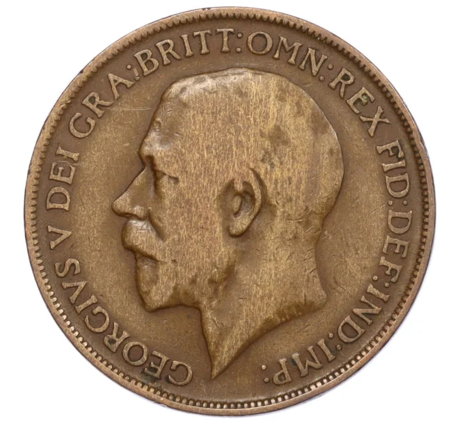 Монета 1 пенни 1913 года Великобритания (Артикул K12-20448)