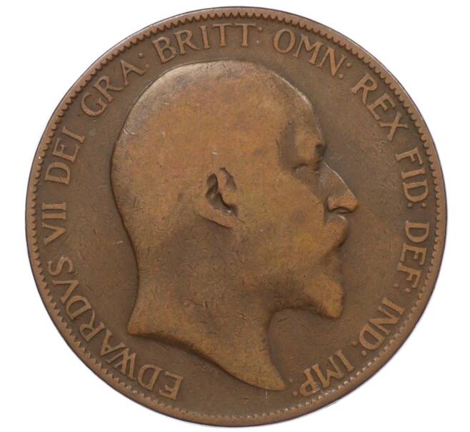 Монета 1 пенни 1906 года Великобритания (Артикул K12-20462)