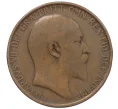 Монета 1 пенни 1907 года Великобритания (Артикул K12-20468)