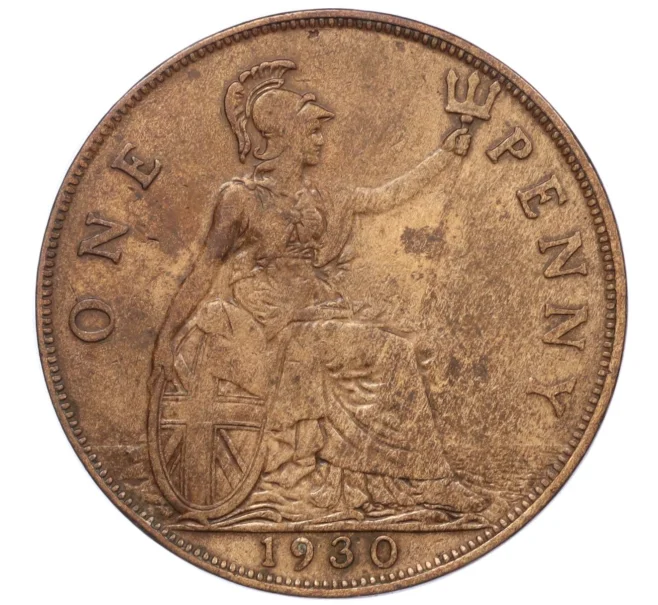 Монета 1 пенни 1930 года Великобритания (Артикул K12-20471)