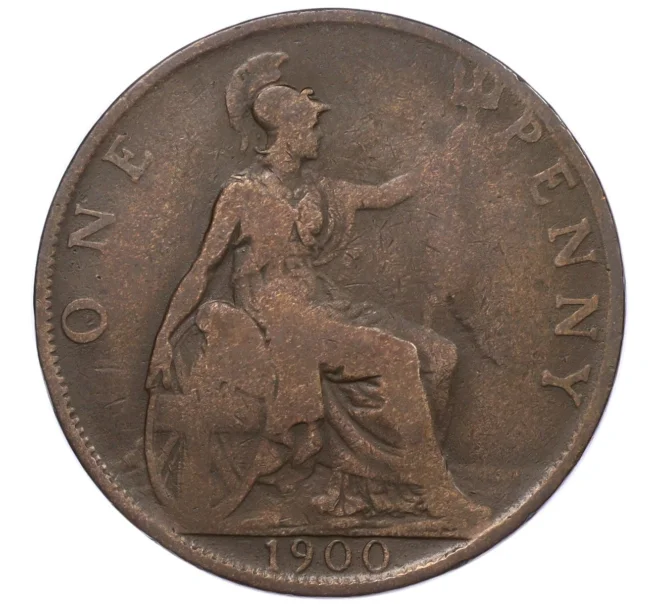 Монета 1 пенни 1900 года Великобритания (Артикул K12-20480)