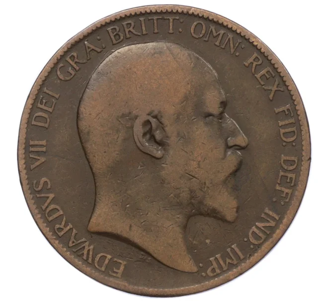 Монета 1 пенни 1902 года Великобритания (Артикул K12-20488)
