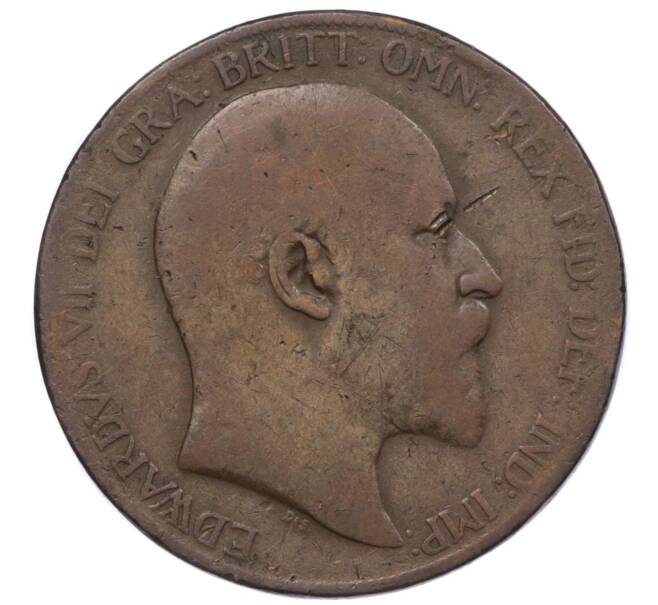 Монета 1 пенни 1902 года Великобритания (Артикул K12-20491)