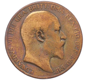 1 пенни 1905 года Великобритания