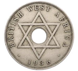 1 пенни 1936 года Британская Западная Африка (Георг V)